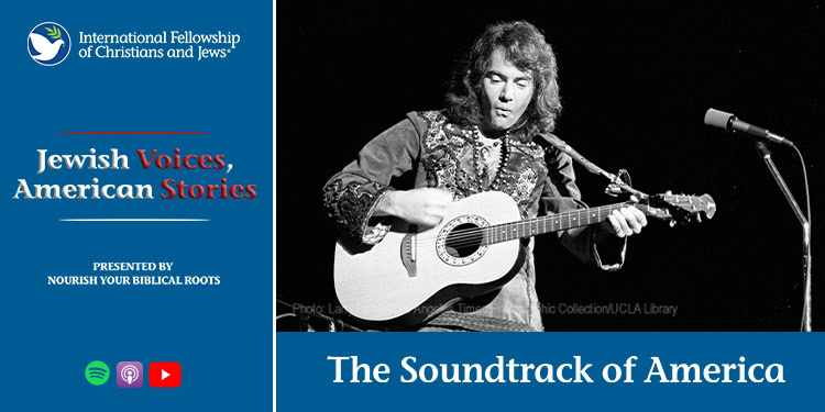 The Soundtrack of America - graphic with Neil Diamond for Episode 2 of "Jewish Voices, American Stories"