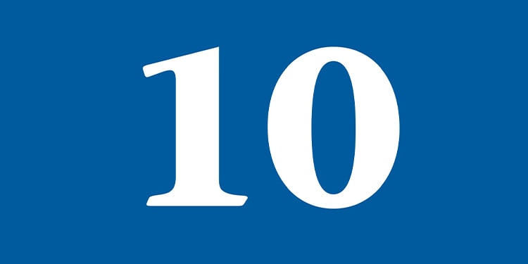Image of number 10