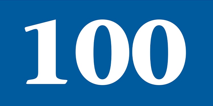 Image of the number100