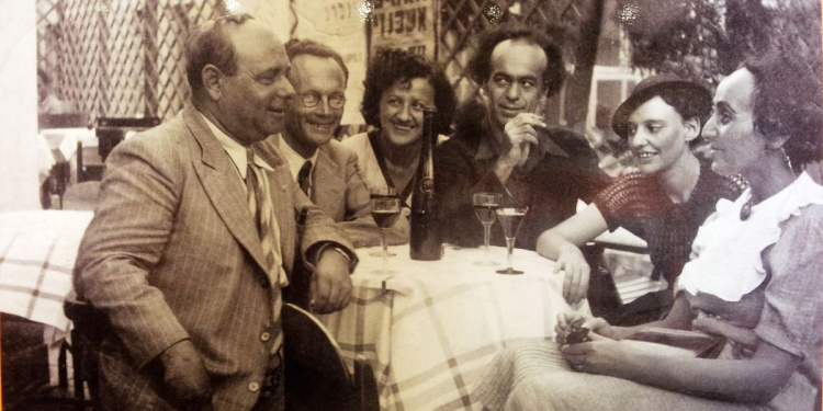 Yocheved Ben-Miriam, Israeli poet (far right)