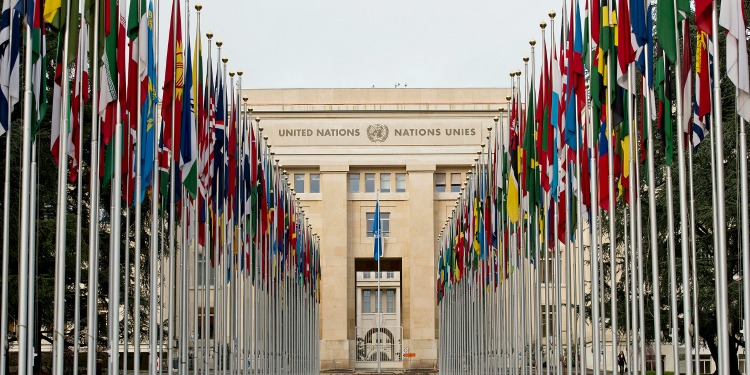 United Nations Palais des Nations in Geneva