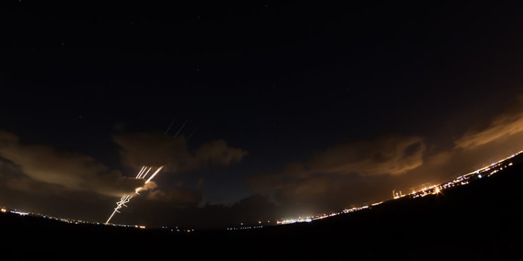 Missiles fired from Gaza