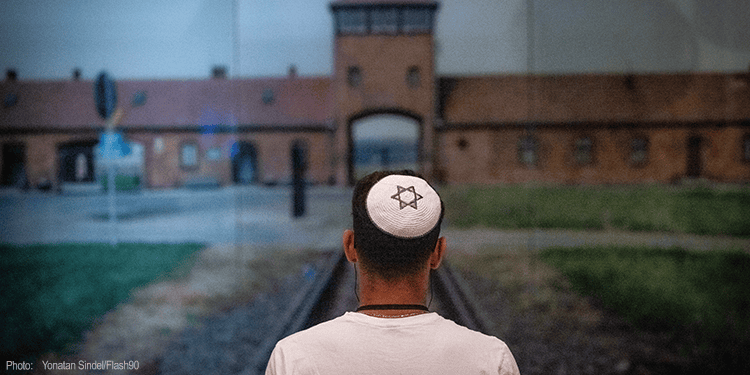 Visitors at the Yad Vashem Holocaust Memorial museum