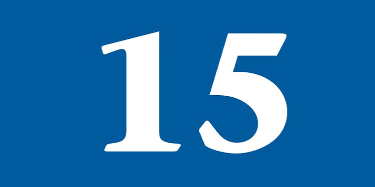 Image of number 15