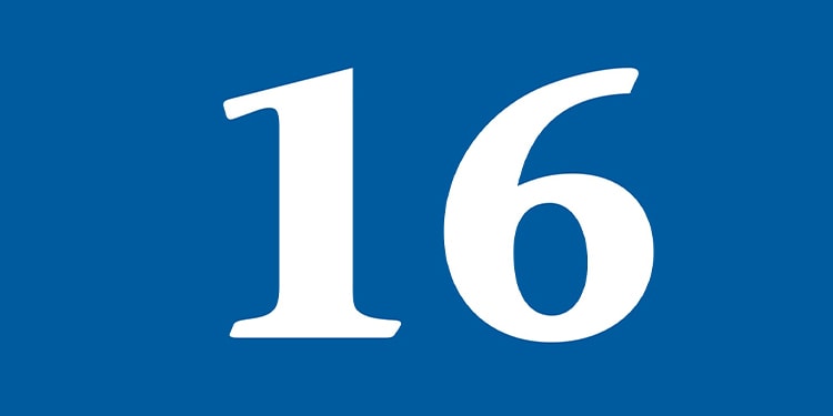 Image of number 16