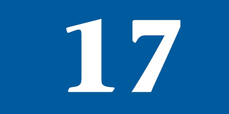 Image of number 17