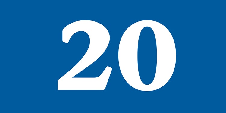Image of number 20