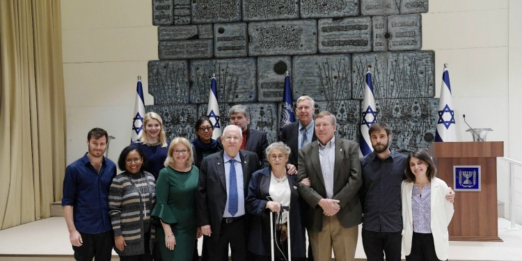 Several families from Columbia visiting Israel.