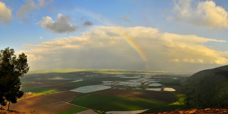 Rainbow over Jezreel Valley