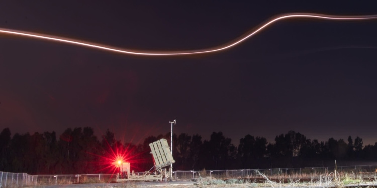 Iron Dome battery in Israel