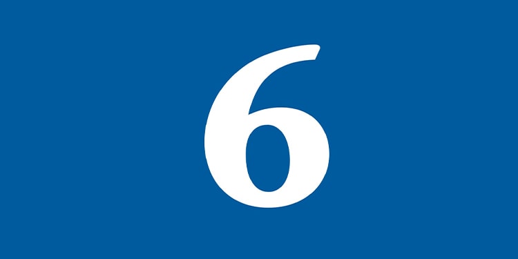 Image of number 6