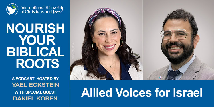 Yael Eckstein and Daniel Koren - Allied Voices for Israel - podcast graphic