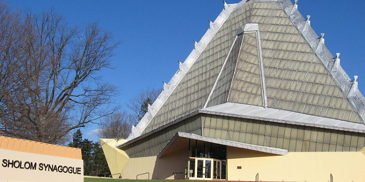 Beth Sholom Congregation by Frank Lloyd Wright, exterior