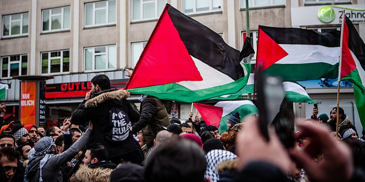 Anti-Semitism at Palestinian protest