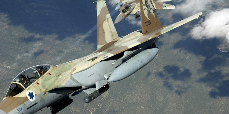 F-15 fighter aircraft from IAF 69th Squadron, as used in Operation Orchard