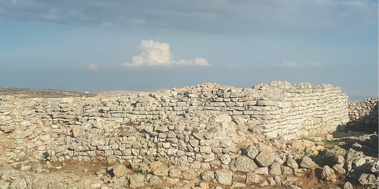 Et-Tell in West Bank, thought to be ruins of biblical city of Ai