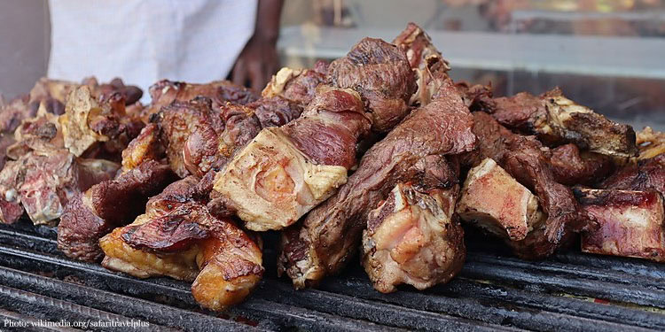 A barbecue being prepared on a grill
