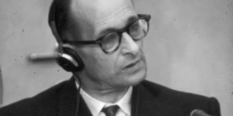 Adolf Eichmann at trial 1961
