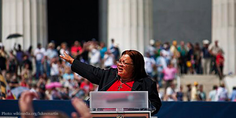 Alveda King at the Restoring Honor rally