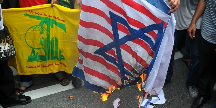 Anti-Zionist protest by Hezbollah supporters