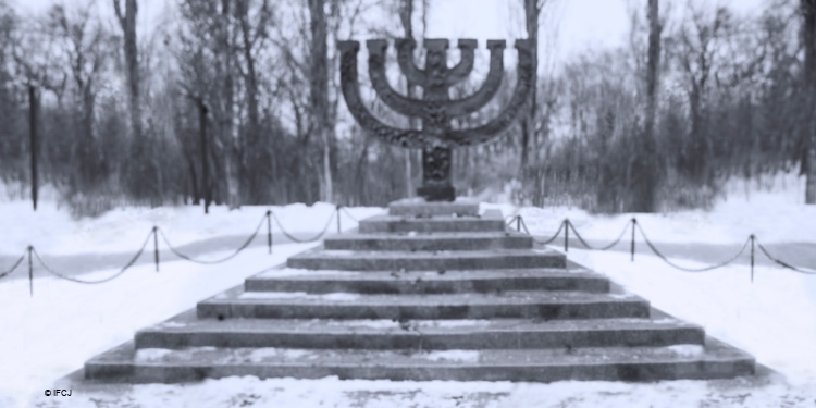 Babi Yar Massacre memorial for Holocaust victims in Ukraine