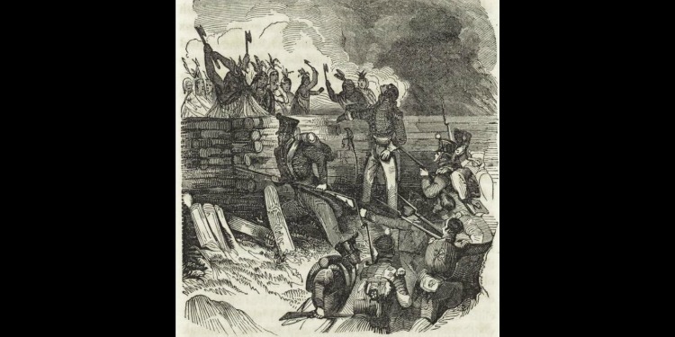 The Battle of Horseshoe Bend, 1814