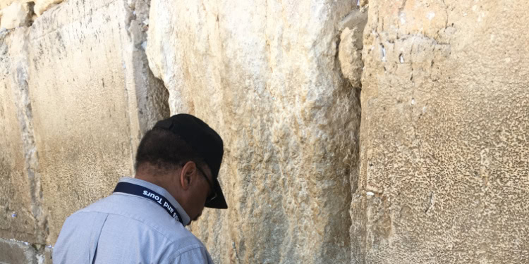 Bishop E.W. Jackson at the Western Wall in Jerusalem