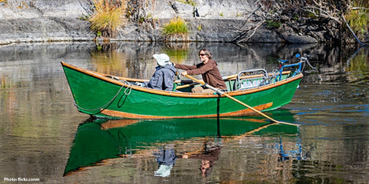People boating on the river