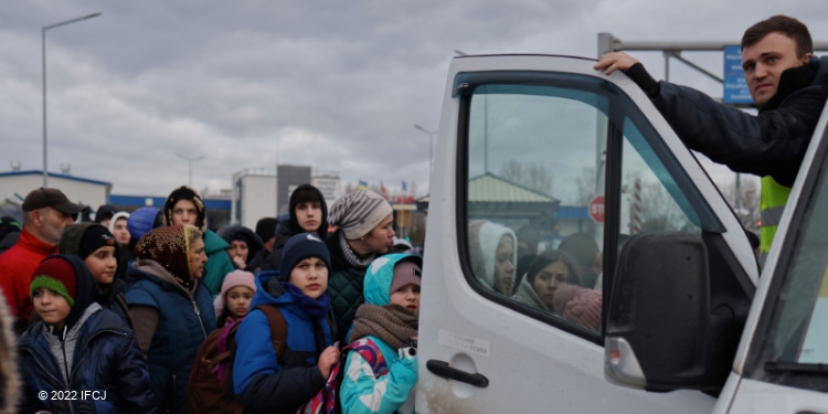 Jews in need of help at border of Ukraine and Moldova, March 3, 2022