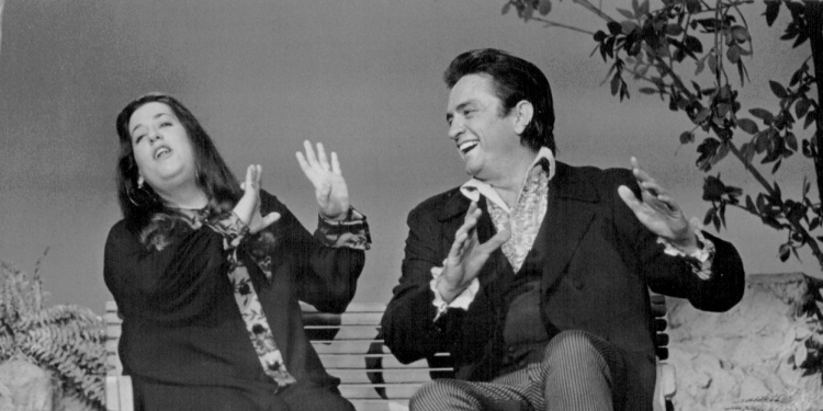 Johnny Cash and Mama Cass