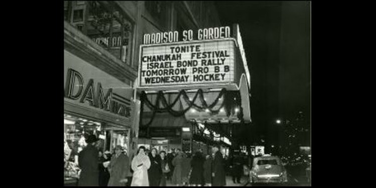 1950s Hanukkah festival for Israel, Madison Square Garden