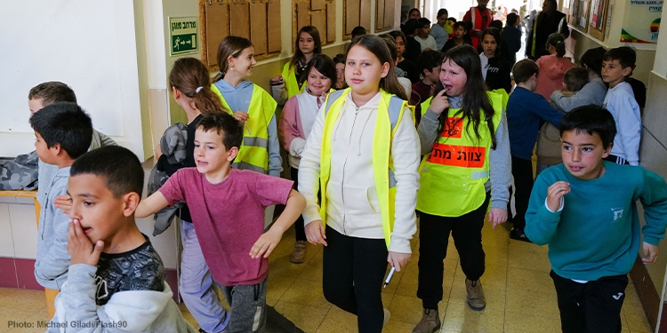 Children getting out of school