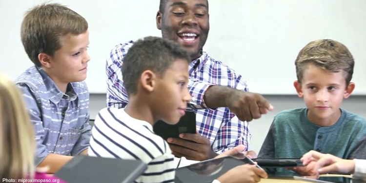 Children in classroom with teacher