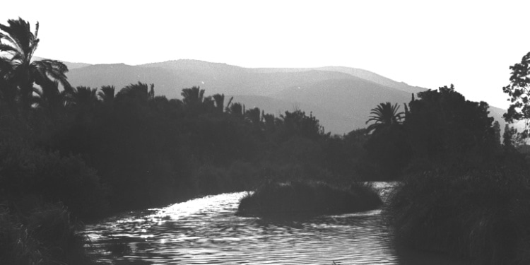 Nahal David (David's Stream) and Mount Gilboa