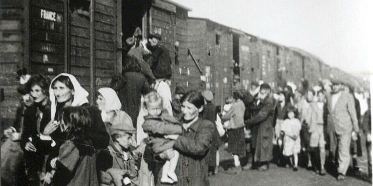 Deportation train to Treblinka in 1942