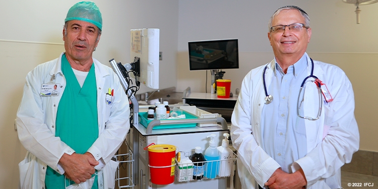 Doctors in ER at Laniado Hospital/Israel