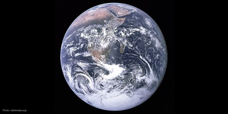 The Earth seen from Apollo 17