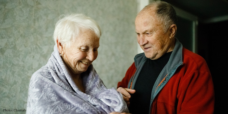 Elderly Russian couple