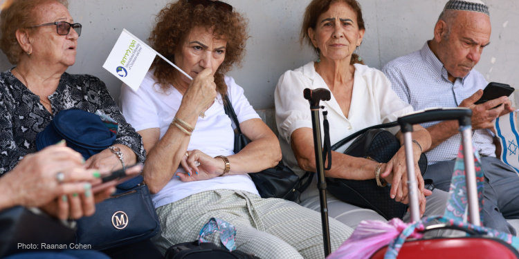 displaced, evacuated, elderly, Israel