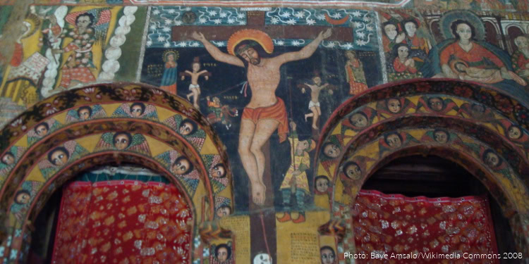 Description English: The Interior of Debre Berhan Selassie Church in Gonder. Date July 2008 Source Own work Author Baye Amsalo - User: (WT-shared) Amsalo at wts wikivoyage