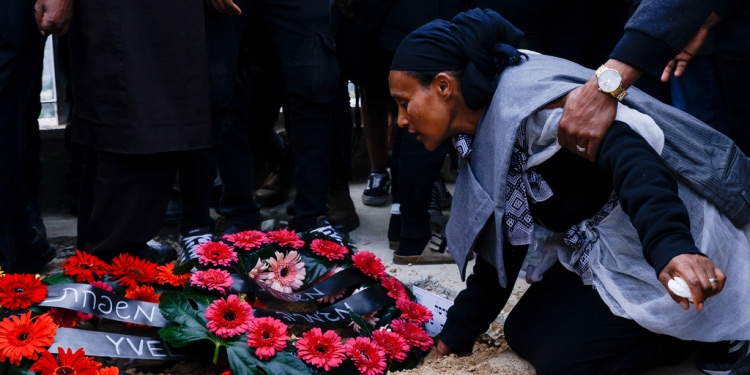 Funeral for victim of Jerusalem bombing in November 2022