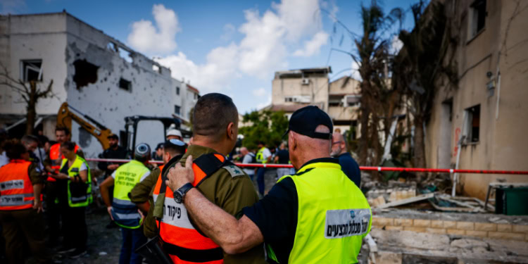 Scene of Hezbollah rocket, Kiryat Bialik, Israel, September 22, 2024
