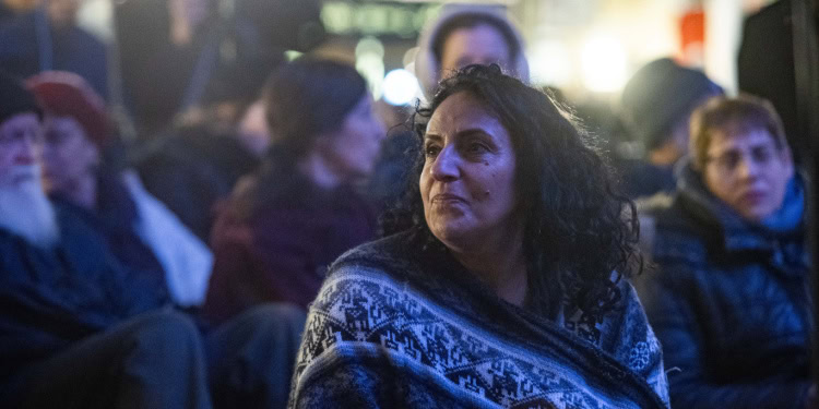 Israelis rally for hostage deal, February 12, 2025