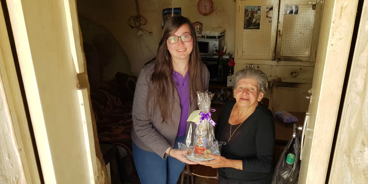 Making Easter Cookies for Elderly Christians