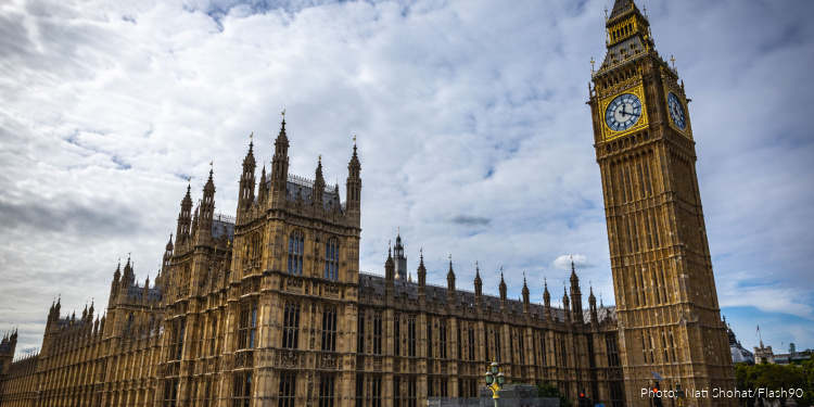 View of Big Ben, on the South Bank of the Thames, in London. September 20, 2022. Photo by Nati Shohat/Flash90