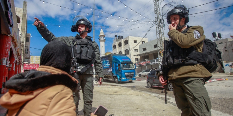 IDF soldiers on scene of terror shooting in Israel, March 2023