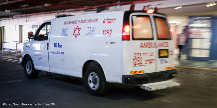 ambulance, Shaare Zedek Medical Center, Jerusalem