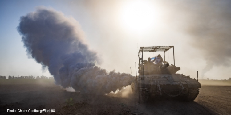 Israeli tank, Israeli-Gaza border