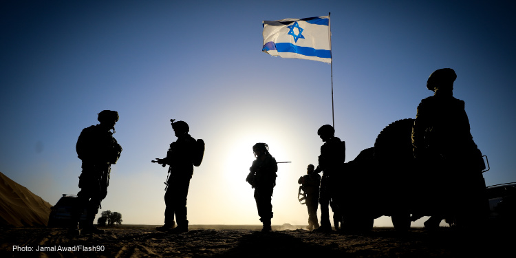 Israeli soldiers seen near the Israeli border with the Gaza Stip, in southern Israel, on March 4, 2024.