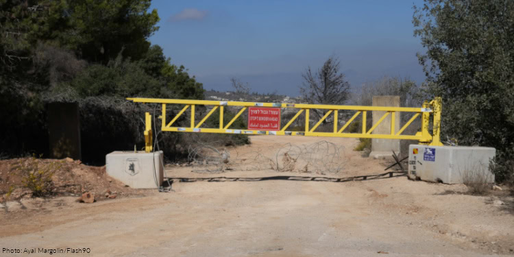 View of the Israeli border with Lebanon, on October 29, 2025.